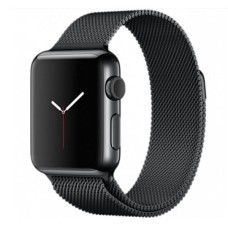 Ремінець Apple Watch 38, Watch 40, Milanese loop, Чорний