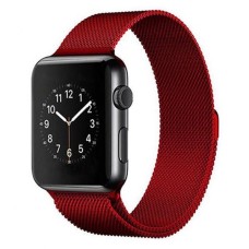 Ремінець Apple Watch 38, Watch 40, Milanese loop, Червоний