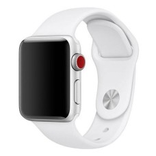 Ремінець Apple Watch 38, Watch 40, Silicone WatchBand, Білий