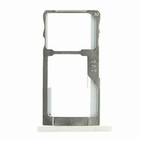 Слот SIM-карти (лоток) Meizu E2, M2e, з роз'ємом карти пам'яті, Срібний