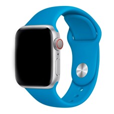 Ремінець Apple Watch 38, Watch 40, Sport Band, Light Blue, Синій