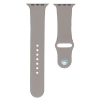 Ремешок Apple Watch 42, Watch 44, Silicone WatchBand, Stone, Серый