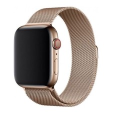 Ремінець Apple Watch 38, Watch 40, Milanese loop, Темно розовий, Рожевий