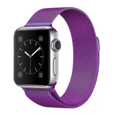 Ремінець Apple Watch 42, Watch 44, Milanese loop, Пурпурний