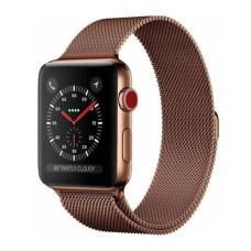 Ремінець Apple Watch 38, Watch 40, Milanese loop, Кавовий