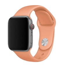 Ремінець Apple Watch 38, Watch 40, Sport Band, Темно-Персиковий, Персиковий