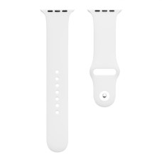 Ремінець Apple Watch 42, Watch 44, Silicone WatchBand, Білий