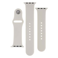 Ремінець Apple Watch 38, Watch 40, Silicone WatchBand, Antique White, Білий