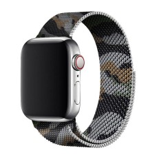 Ремінець Apple Watch 42, Watch 44, Milanese loop, Коричневий