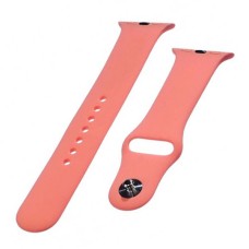 Ремінець Apple Watch 42, Watch 44, Silicone WatchBand, Персиковий