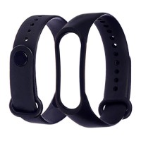 Ремешок Xiaomi Mi Band 3, Mi Band 4, Silicone Band, Черный