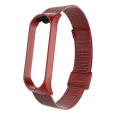 Ремінець Xiaomi Mi Band 3, Mi Band 4, Milanese loop, Червоний