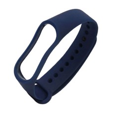 Ремінець Xiaomi Mi Band 3, Mi Band 4, Silicone Band, Темно синій, Синій