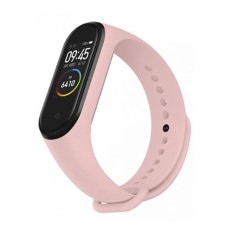 Ремінець Xiaomi Mi Band 3, Mi Band 4, Silicone Band, Light Pink, Рожевий