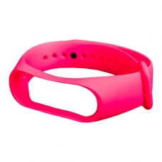 Ремінець Xiaomi Mi Band 5, Mi Band 6, Silicone Band, Hot Pink, Рожевий