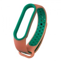 Ремешок Xiaomi Mi Band 5, Mi Band 6, Nike, Pink-Mint, Розовый