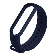 Ремінець Xiaomi Mi Band 5, Mi Band 6, Silicone, Темно синій, Синій