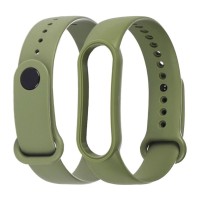 Ремешок Xiaomi Mi Band 5, Silicone Band, Темно-Зеленый, Зеленый