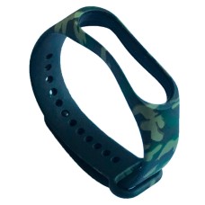 Ремінець Xiaomi Mi Band 5, Mi Band 6, Camouflage, Black-Green, Чорний