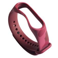 Ремінець Xiaomi Mi Band 5, Mi Band 6, Camouflage, Marsala-Pink, Рожевий