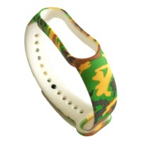 Ремінець Xiaomi Mi Band 5, Mi Band 6, Camouflage, Зелений