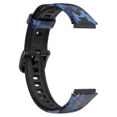 Ремінець Band 7, Honor Band 7, BeCover Modern Style, Black-Blue, Чорний