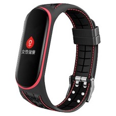 Ремінець Xiaomi Mi Band 5, Mi Band 6, BeCover Lattice Style, Червоний