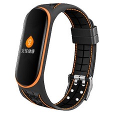 Ремінець Xiaomi Mi Band 5, Mi Band 6, BeCover Lattice Style, Помаранчевий