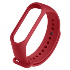 Ремінець Xiaomi Mi Band 3, Mi Band 4, Silicone, Rose Red, Червоний