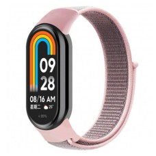 Ремінець Xiaomi Mi Band 8, Nylon, Grey-Pink, Сірий