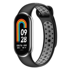 Ремінець Xiaomi Mi Band 8, BeCover Nike, Black-Grey, Чорний