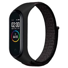 Ремінець Xiaomi Mi Band 5, Mi Band 6, BeCover Nylon, Чорний