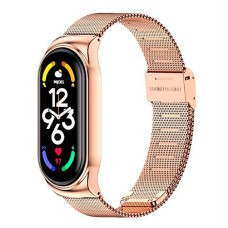 Ремінець Xiaomi Mi Band 7, BeCover Metal, Rose Gold, Золотий