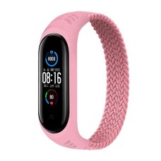 Ремінець Xiaomi Mi Band 5, Mi Band 6, BeCover Elastic Nylon, Рожевий