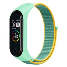 Ремінець Xiaomi Mi Band 7, BeCover Nylon, Green-Yellow, Зелений