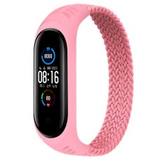 Ремінець Xiaomi Mi Band 5, Mi Band 6, BeCover Elastic Nylon, Рожевий