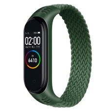 Ремінець Xiaomi Mi Band 5, Mi Band 6, BeCover Elastic Nylon, Khaki, Зелений