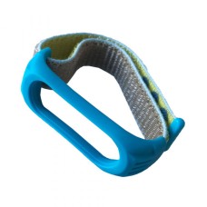 Ремінець Xiaomi Mi Band 3, Mi Band 4, Silicone Nylon, Blue-Yellow, Синій