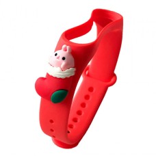 Ремінець Xiaomi Mi Band 3, Mi Band 4, Silicone WatchBand, New Year Red Sock Gift, Малюнок