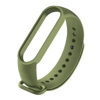 Ремешок Xiaomi Mi Band 3, Mi Band 4, Silicone Band, Оливковый