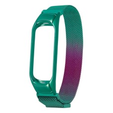 Ремінець Xiaomi Mi Band 5, Mi Band 6, Milanese loop, Бірюзово-Фіолетовий, Бірюзовий