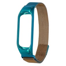 Ремінець Xiaomi Mi Band 5, Mi Band 6, Milanese loop, Золотисто-Синій, Синій