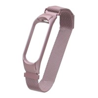 Ремешок Xiaomi Mi Band 3, Mi Band 4, Milanese loop, Розовый
