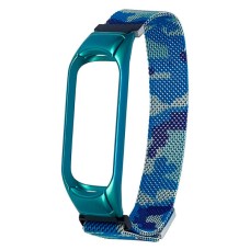 Ремінець Xiaomi Mi Band 3, Mi Band 4, Milanese loop, Камуфляжний, Синій