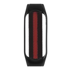 Ремінець Xiaomi Mi Band 5, Mi Band 6, Milanese loop, Black/Red, Чорний