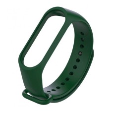 Ремінець Xiaomi Mi Band 5, Mi Band 6, Silicone Band, Dark Green, Зелений