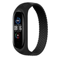 Ремінець Xiaomi Mi Band 5, Mi Band 6, BeCover Elastic Nylon, Чорний