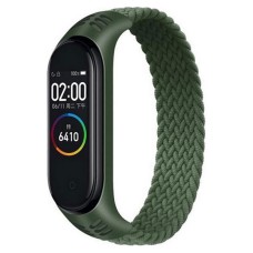 Ремінець Xiaomi Mi Band 5, Mi Band 6, BeCover Elastic Nylon, Khaki, Зелений