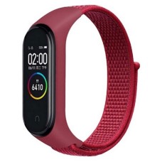 Ремінець Xiaomi Mi Band 5, Mi Band 6, BeCover Nylon, Червоний