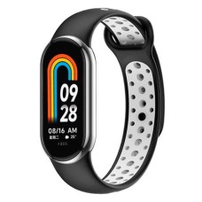 Ремінець Xiaomi Mi Band 8, BeCover Nike, Black-White, Чорний